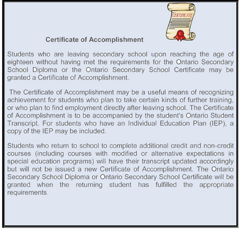 Certificate of Accomplishment